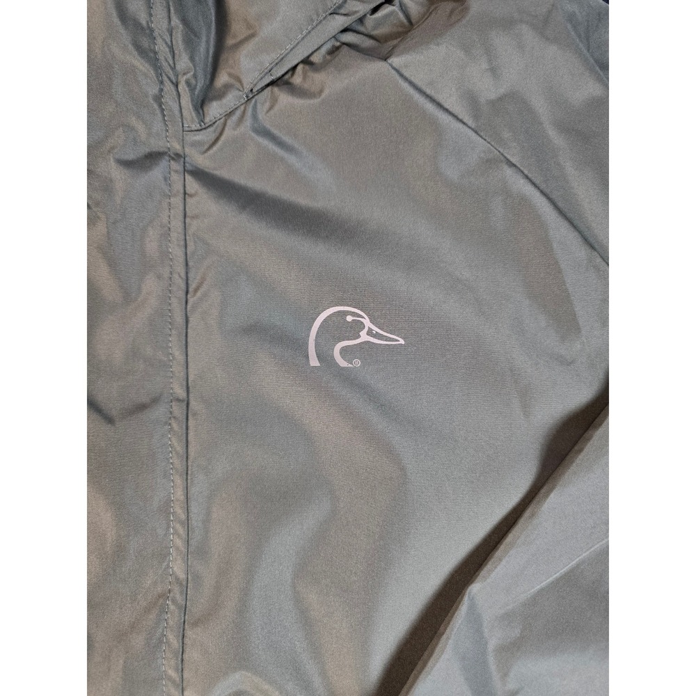Ducks Unlimited Mens Green Lightweight Windbreaker Jacket Pullover Size L - Picture 6 of 11